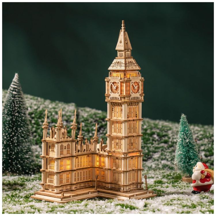 Quebra-Cabecas-3D-Arquitetura-Big-Ben-com-Led-para-Criancas-foto-1