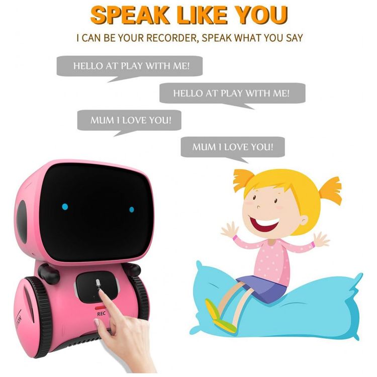 Robo-Interativo-com-Sensor-de-Toque-Controle-de-Voz-foto-3
