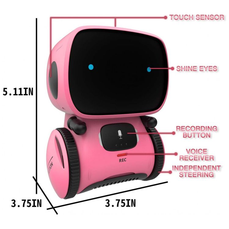 Robo-Interativo-com-Sensor-de-Toque-Controle-de-Voz-foto-5