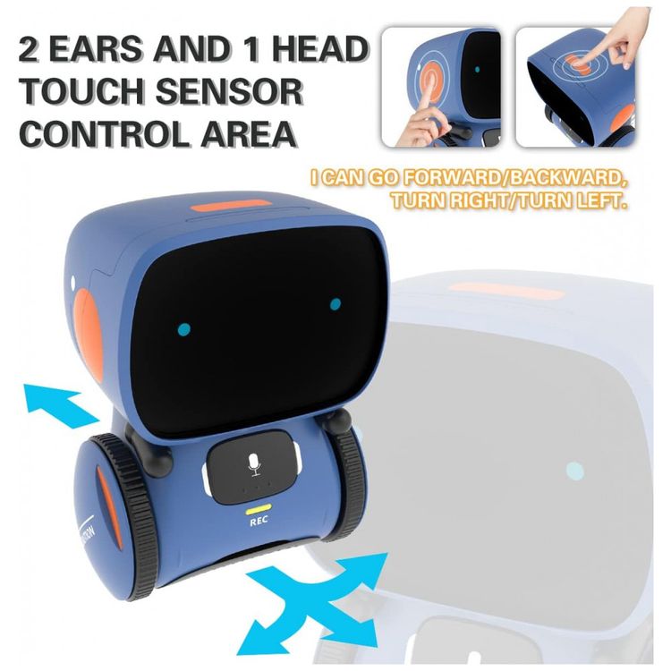 Robo-Interativo-com-Sensor-de-Toque-Controle-de-Voz-foto-1