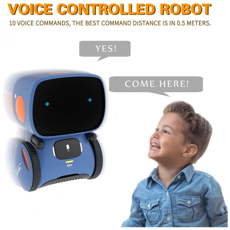 Robo-Interativo-com-Sensor-de-Toque-Controle-de-Voz-foto-2