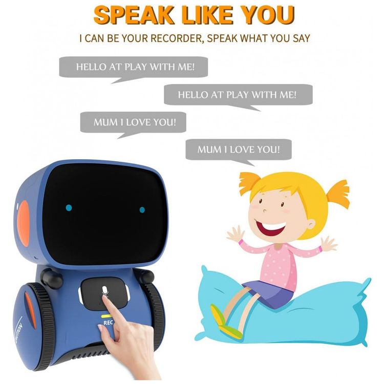 Robo-Interativo-com-Sensor-de-Toque-Controle-de-Voz-foto-3