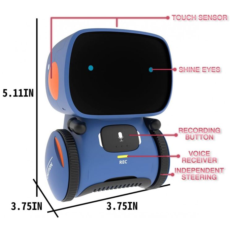 Robo-Interativo-com-Sensor-de-Toque-Controle-de-Voz-foto-5