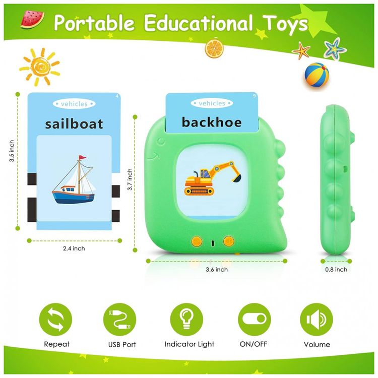 Beefox-Flash-Card-em-Ingles-Educativo-224-Palavras-para-foto-5