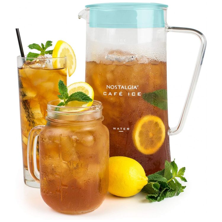 Maquina-de-Cafe-e-Cha-Gelado-3L-de-Capacidade-Turquesa-foto-1
