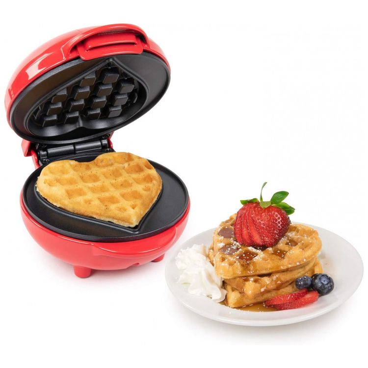 Mini-Maquina-de-Waffle-Antiaderente-em-Forma-de-Coracao-foto-2