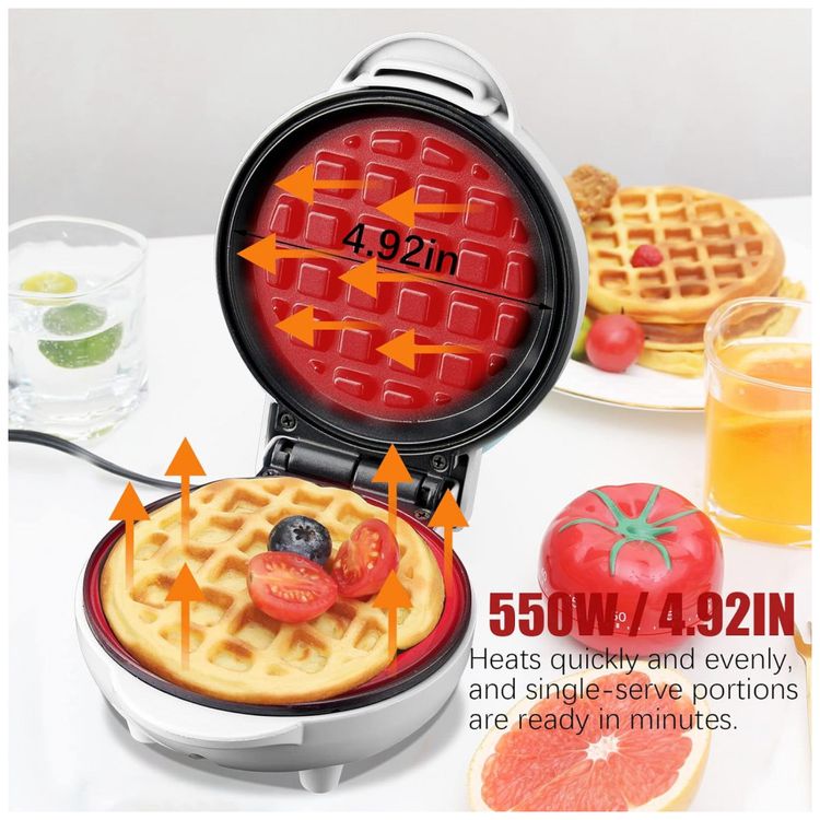 Maquina-de-Waffle-Antiaderente-Portatil-de-Facil-Limpeza-foto-1