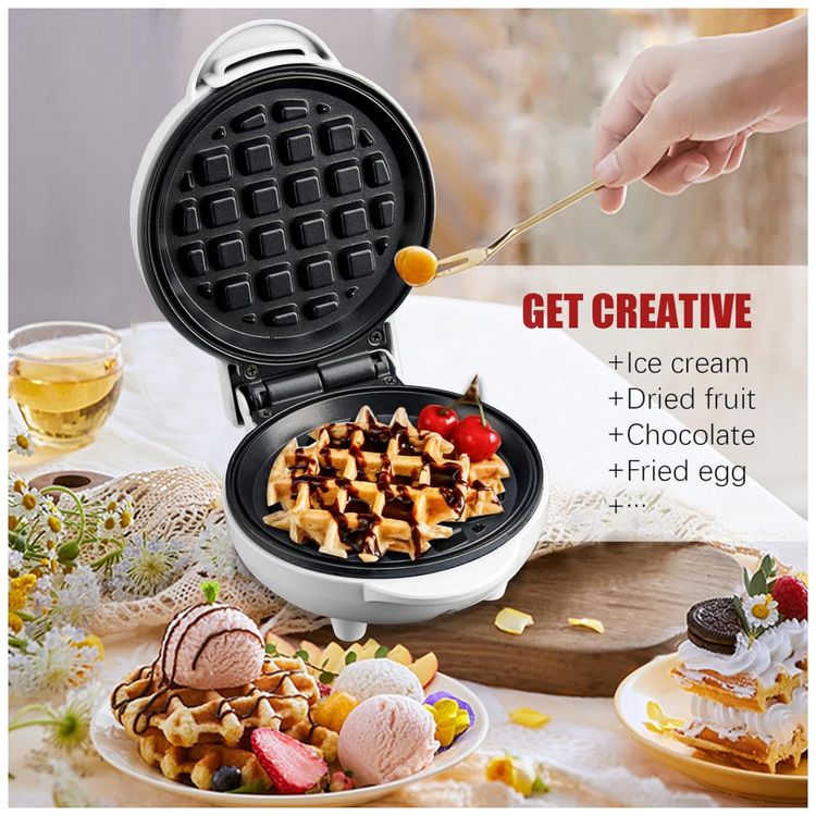 Maquina-de-Waffle-Antiaderente-Portatil-de-Facil-Limpeza-foto-2
