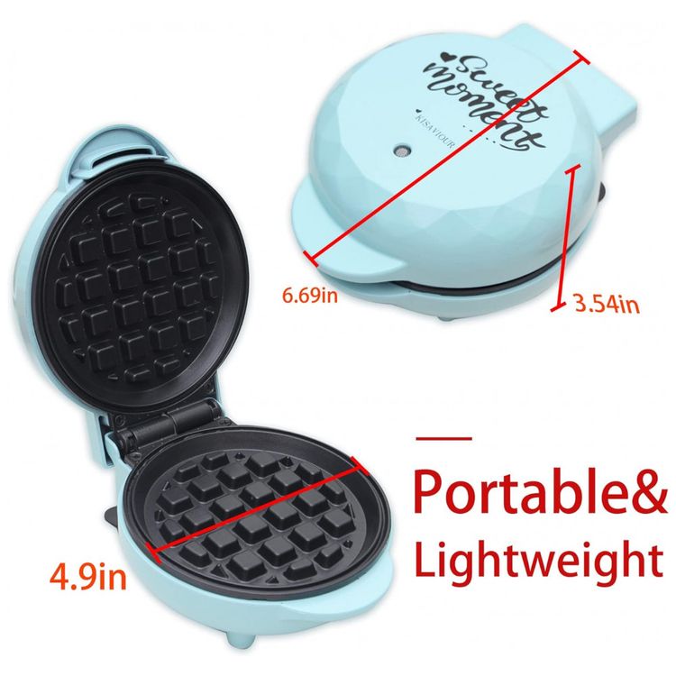 Mini-Maquina-de-Waffle-Antiaderente-de-Facil-Limpeza-550W-foto-2