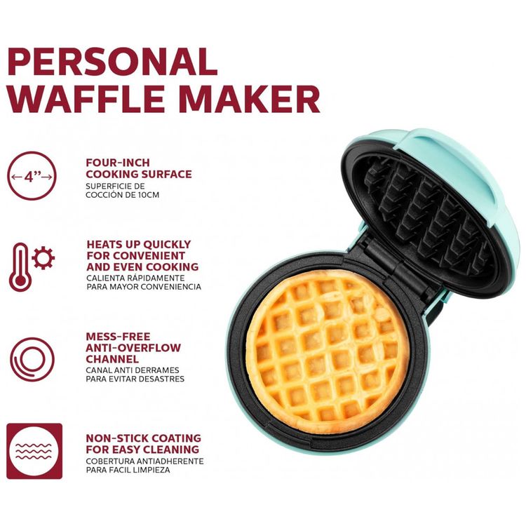 Mini-Maquina-de-Waffle-Antiaderente-turquesa-110v-foto-1
