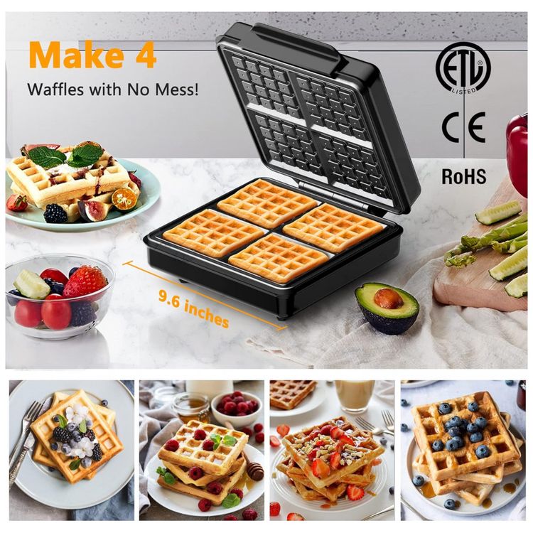 FirstBuy-Maquina-de-Waflle-Antiaderente-4-Fatias-com-foto-1