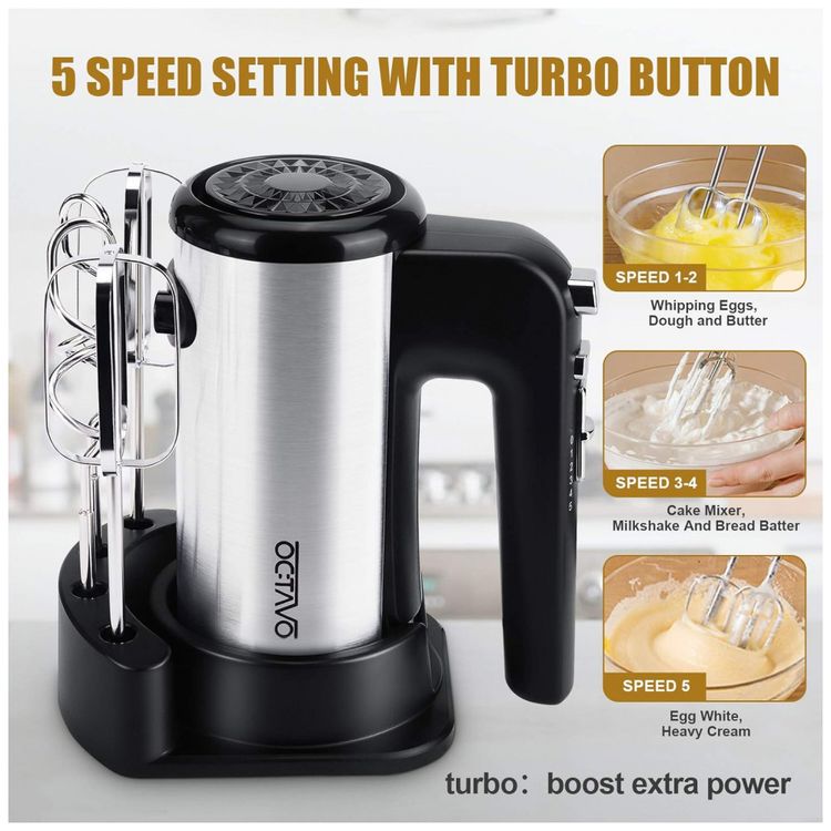 Batedeira-de-Mao-com-5-Velocidades-e-Acessorios-de-Aco-Inox-foto-1