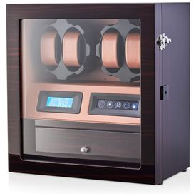 Caixa-Estojo-Rotativo-Automatico-para-Relogios-com-Luz-e-foto-0