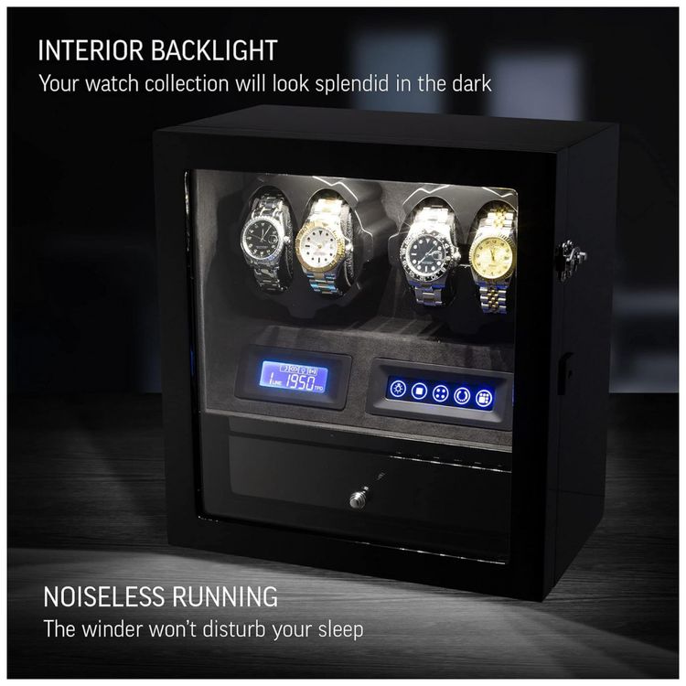 Caixa-Estojo-Rotativo-Automatico-para-Relogios-com-Luz-e-foto-2
