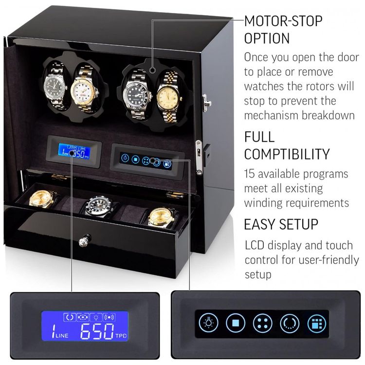 Caixa-Estojo-Rotativo-Automatico-para-Relogios-com-Luz-e-foto-4