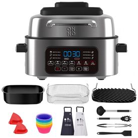 OHHO-Panela-Eletrica-AirFryer-com-7-Funcoes-6L-de-foto-0