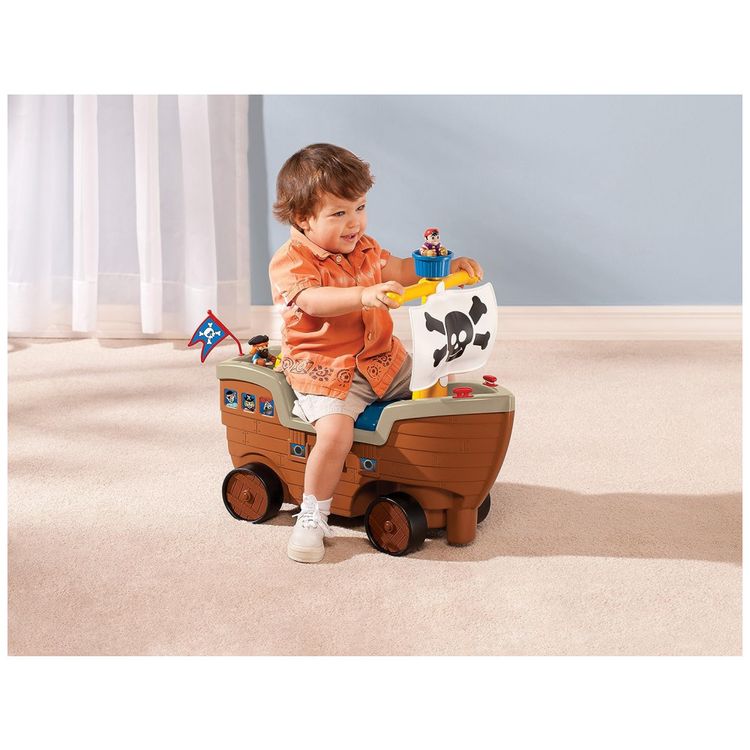 Carrinho-de-Passeio-Infantil-Barco-2-em-1-com-Assento-e-foto-1