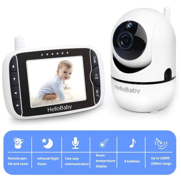 Baba-Eletronica-Monitor-com-Camera-de-8cm-HD-Visao-Noturna-foto-1