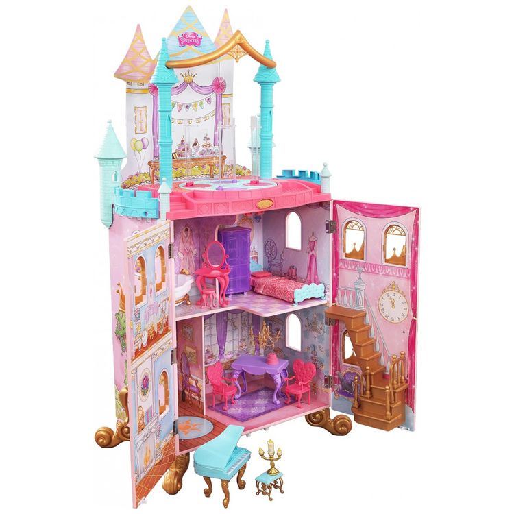 Casa-de-Bonecas-Princesas-com-20-Acessorios-Sons-e-Pista-de-foto-2