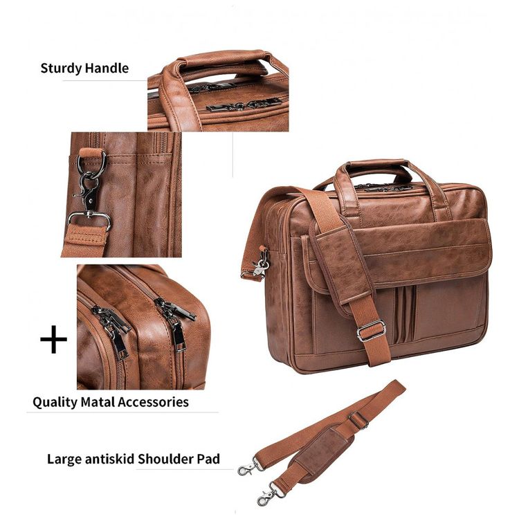 Bolsa-Maleta-de-Couro-Sintetico-Masculina-para-Laptop-foto-2