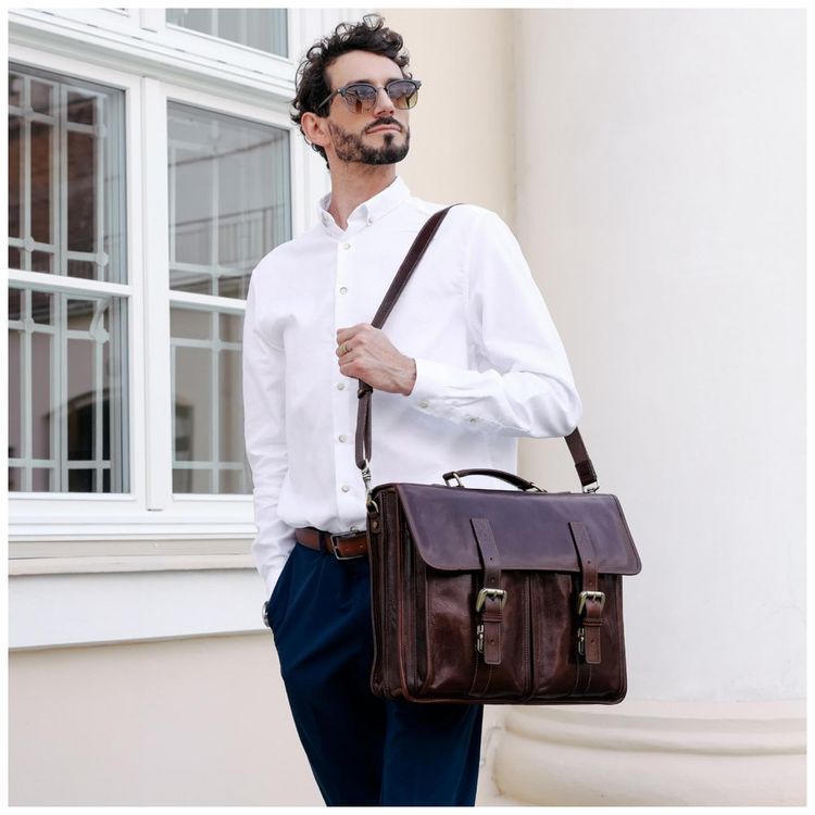 Time-Resistance-Bolsa-Maleta-de-Couro-Masculina-para-Laptop-foto-2