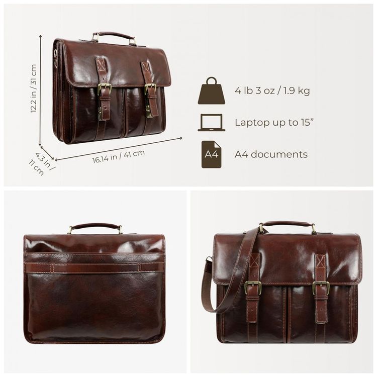 Time-Resistance-Bolsa-Maleta-de-Couro-Masculina-para-Laptop-foto-3