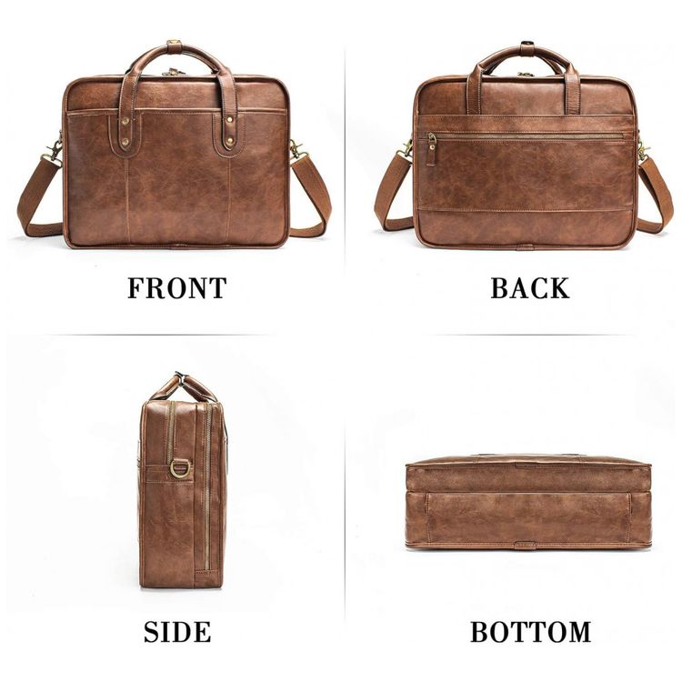 Bolsa-Maleta-de-Couro-Masculina-para-Laptop-BOSIDU-Marrom-foto-1