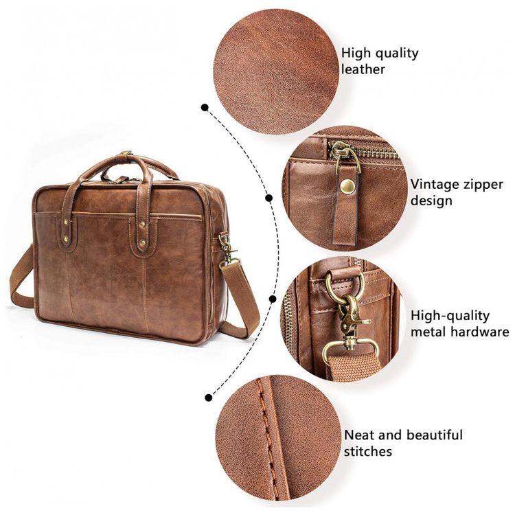 Bolsa-Maleta-de-Couro-Masculina-para-Laptop-BOSIDU-Marrom-foto-5