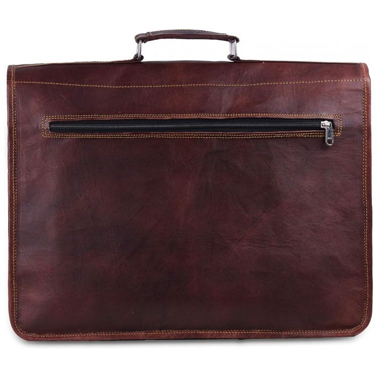 Bolsa-Maleta-de-Couro-Masculina-para-Laptop-HULSH-Marrom-foto-4