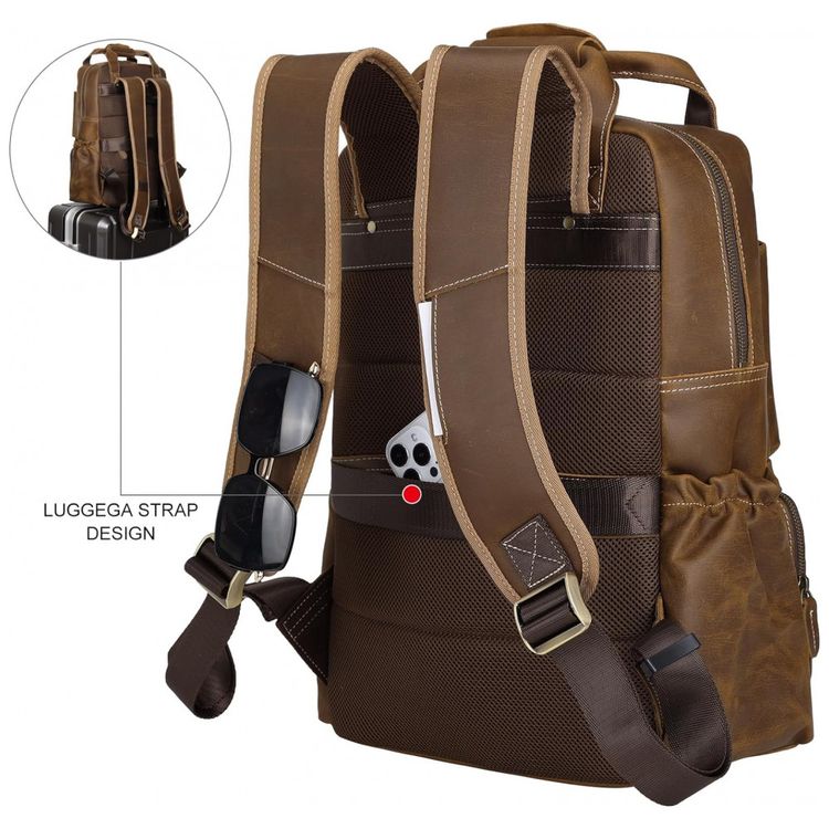 Mochila-Unissex-de-Couro-para-Laptop-TIDING-Marrom-foto-1