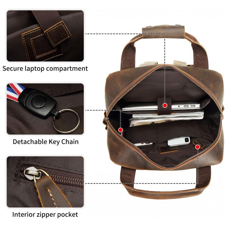 Mochila-Unissex-de-Couro-para-Laptop-POLARE--Marrom-foto-3