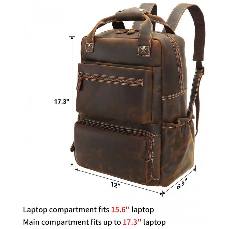 Mochila-Unissex-de-Couro-para-Laptop-POLARE--Marrom-foto-4