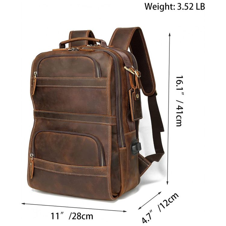 Mochila-Unissex-de-Couro-para-Laptop-LANNSYNE-LB140-Marrom-foto-5