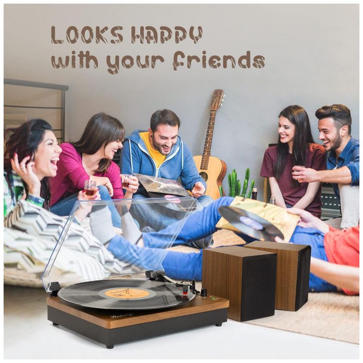 Toca-Discos-de-Vinil-com-3-Velocidades-Bluetooth-Alto-foto-5
