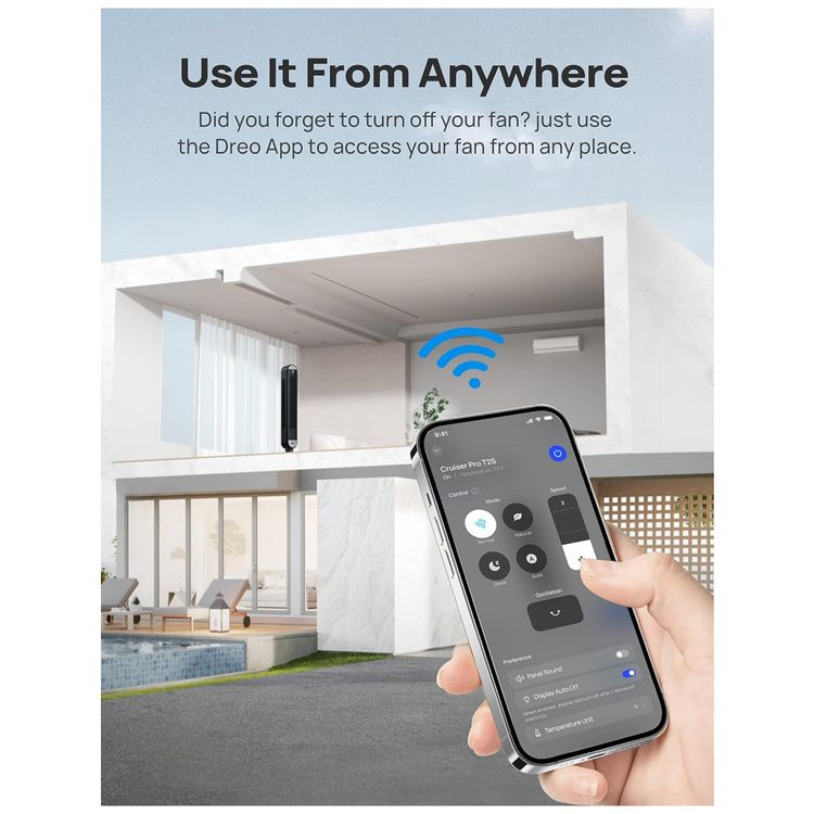 Ventilador-de-Torre-Inteligente-com-Wi-Fi-controle-de-Voz-foto-2