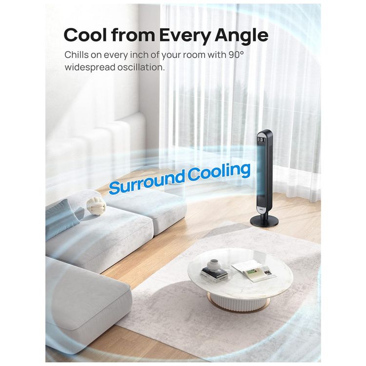 Ventilador-de-Torre-Inteligente-com-Wi-Fi-controle-de-Voz-foto-4