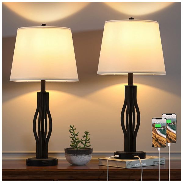 Kit-2-Luminarias-de-Mesa-Vintage-em-Metal-com-USB-SEEALLE-foto-0