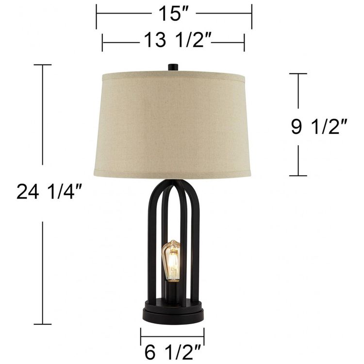 Kit-2-Luminarias-de-Mesa-Vintage-em-Metal-e-Abajur-de-foto-5