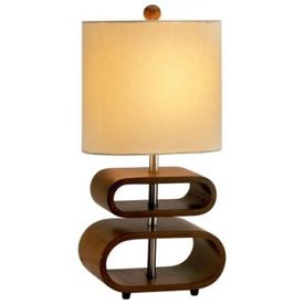 Luminaria-de-Mesa-Moderna-em-Metal-e-Abajur-de-Tecido-foto-0