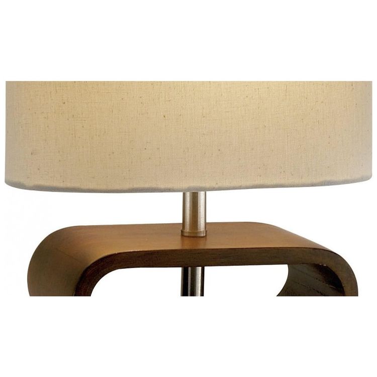 Luminaria-de-Mesa-Moderna-em-Metal-e-Abajur-de-Tecido-foto-3