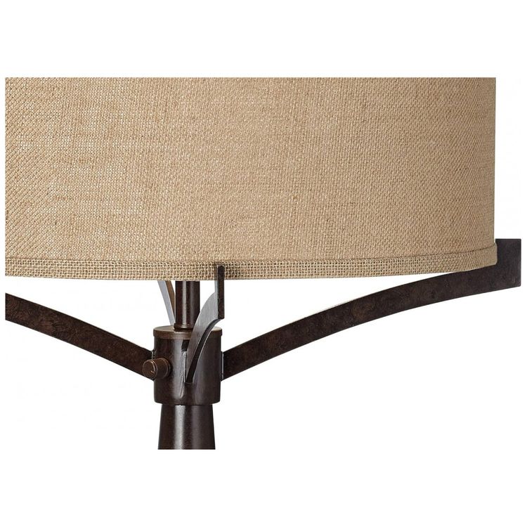 Luminaria-de-Mesa-Vintage-em-Metal-e-Abajur-de-Tecido-foto-5