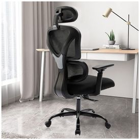 Cadeira-de-Escritorio-Ergonomica-Giratoria-e-Ajustavel-com-foto-0