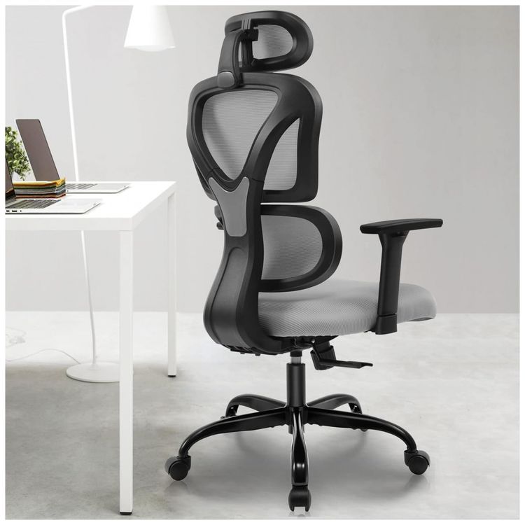 Cadeira-de-Escritorio-Ergonomica-Giratoria-e-Ajustavel-com-foto-0