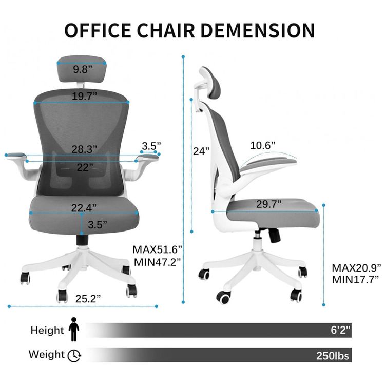 NOXXON-Cadeira-de-Escritorio-Ergonomica-Giratoria-e-foto-1