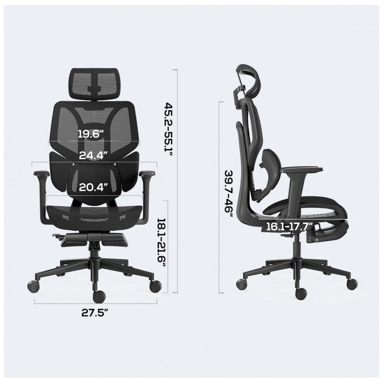 Cadeira-de-Escritorio-Ergonomica-Giratoria-e-Ajustavel-foto-1