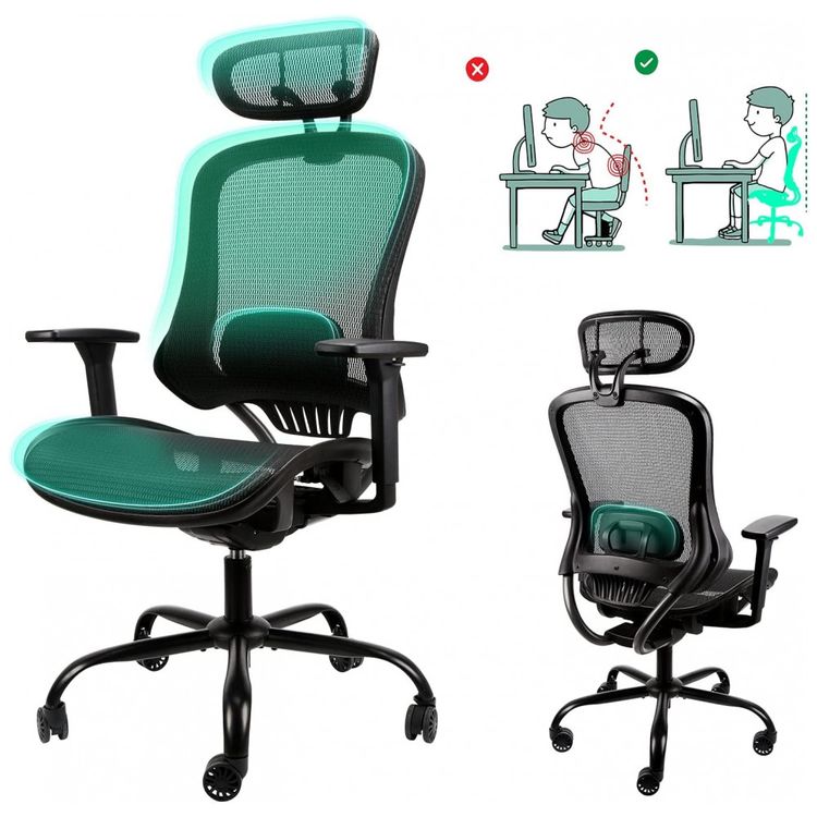 Cadeira-de-Escritorio-Ergonomica-Giratoria-e-Ajustavel-com-foto-0