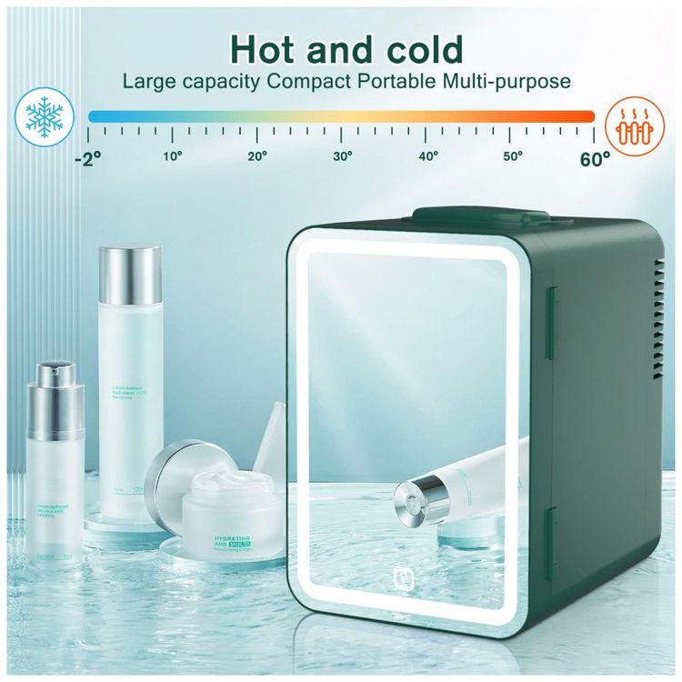 Mini-Geladeira-para-Skincare-6-Litros-com-Espelho-12V-foto-2