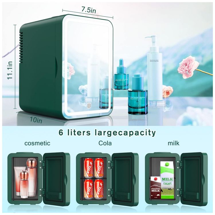 Mini-Geladeira-para-Skincare-6-Litros-com-Espelho-12V-foto-4