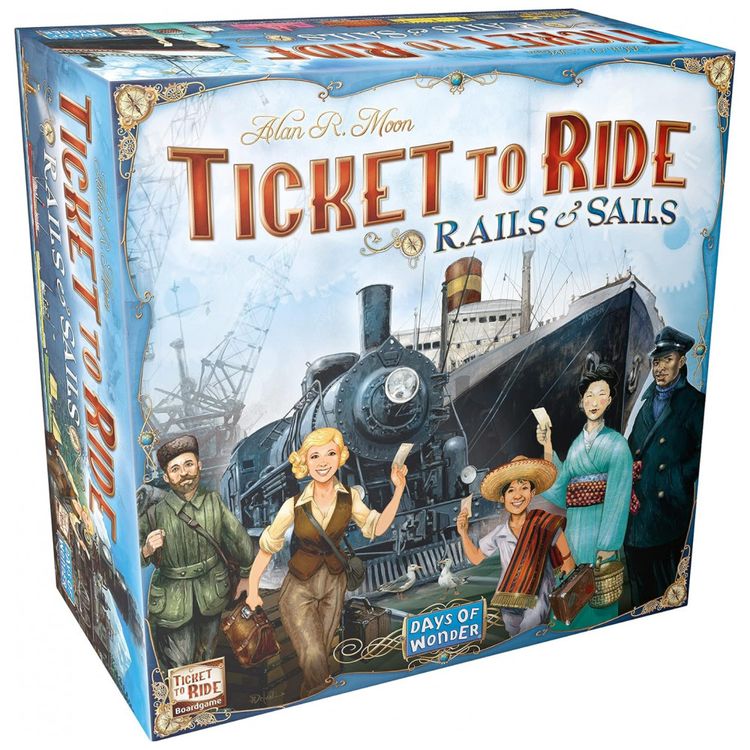 Ticket-to-Ride-Rails-Sails-Jogo-de-Tabulheiro-Divertido-para-foto-0