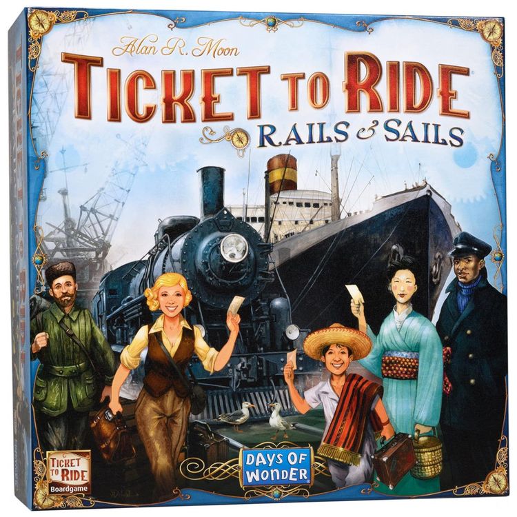Ticket-to-Ride-Rails-Sails-Jogo-de-Tabulheiro-Divertido-para-foto-1